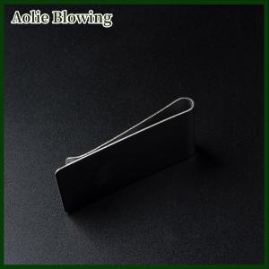 Aolie High Quality Stainless Steel Metal Money Clip Fashion Simple Stainless Steel Money Clip Dollar Cash Clamp Holder Wallet for Men Women