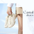 Cameljeans Women's Shoes Summer Mesh Breathable Hollow Non-slip Mother Sports Shoes. 