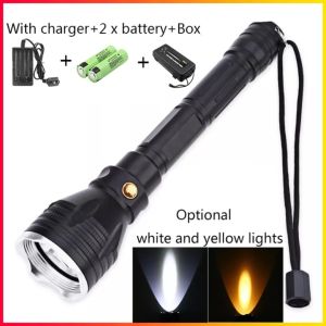 Yupard Diving Flashlight 1200LM 10W L2 Diving Flashlight Underwater 100M Depth Torch Lamp Fishing Camping Cycling