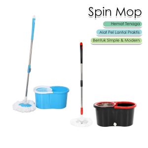 SPIN MOP PLASTIK/ ALAT PEL TERMURAH / PEMBERSIH LANTAI 360 ROTATE SHENAR