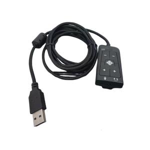 เสียงภายนอกเพลงแจ็คอแดปเตอร์ USB เป็น3.5มม. สำหรับ Cloud2 7.1อุปกรณ์ชุดหูฟัง
