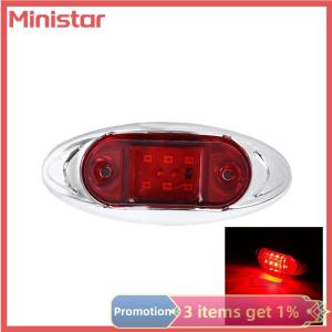 Ministar 1Pc 12V 24V Auto 6LED Signal Lights Side Marker Trailer Truck Signal Lamp Multifunctional Waterproof Width Light