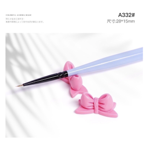 ที่วางพู่กันโบว์น่ารัก ที่วางพู่กัน โบว์ ที่วางแปรง แต่งเล็บ อุปกรณ์เล็บ ที่ตั้งพู่กัน ที่วางพู่กัน ตกแต่งเล็บ น่ารัก