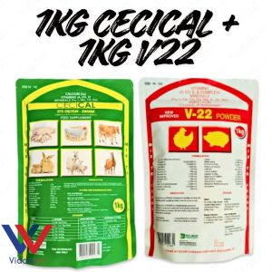 Cecical Calcium With V22 Vitamins Bundle 1kg Each Farm Animal Nutrition
