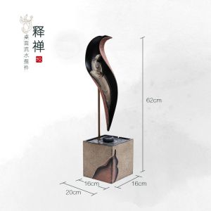 Water Fountain Indoor Feng Shui Home Decoration Items Water Fountain Water Feature Decorative Items Display New Chinese Flowing Water Ornaments Zen Kongjian Jiaju