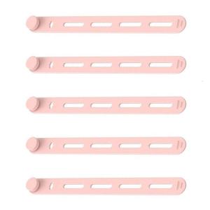 5Pcs Silicone Cable Organizers Reusable Cord Organizers Management Ties for Multiple Cable Management Organizers