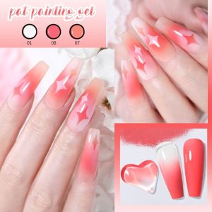 Monja Pat Paint Polish Nail Art Varnish Color Gel 5ml Nail Art Gradient Soak Off Uv Led Varnish