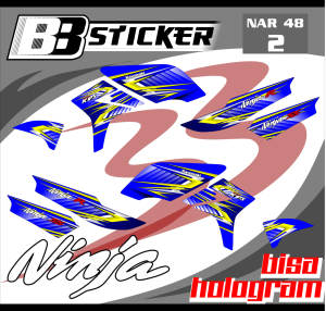 STRIPING PREMIUM Kawasaki Ninja R Ninja SS BISA HOLOGRAM List Sticker Variasi Nar 48