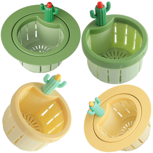 2Pcs Sink Draining Basket Waste Catcher Press Release Draining Basket for Kitchen Waste Collection