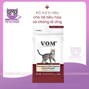 (SALE LỚN MUA 2 GIẢM 5%) V.O.M Cat 1.4kg - Hạt thức ăn cho mèo hỗ trợ điều trị đa chức năng thận tiêu hóa tiết niệu.. nhập khẩu Hàn Quốc