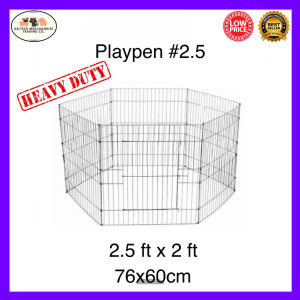 Playpen #2.5 Dog Fence High Quality Locally Made for Pet Puppy Dog Cage Foldable and Collapsible 6 / 8 Panels 2.5x2ft
