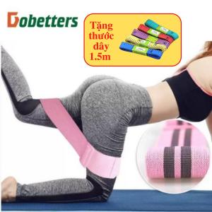 Dây đàn hồi kháng lực tập gym miniband vải tập mông đùi Dobetters