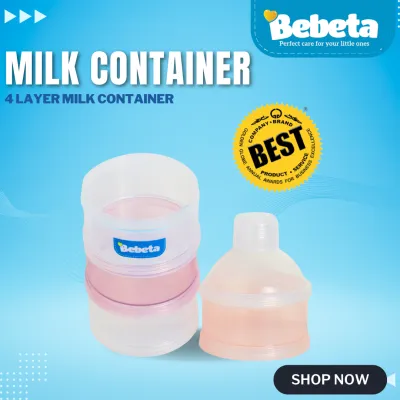 Bebeta Milk Container 4-Layer-Pink