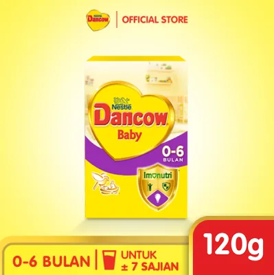 [Pre-Order dikirim tanggal 6 Oktober] Nestlé Dancow Baby 1 Susu Formula untuk Bayi Usia 0-6 Bulan 120gr