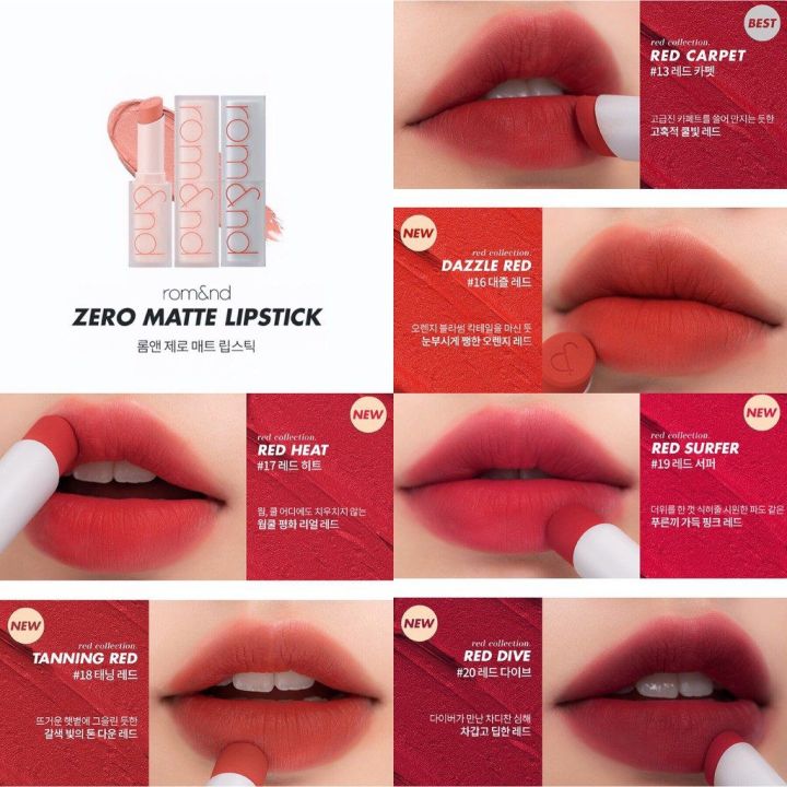 Son Thỏi Lì Romand Zero Matte Lipstick