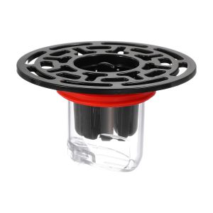 Magnetic Anti-Odor Floor Drain Core with Black Filter Cover Anti-Clog Hair Catcher Sewer Drain Insert for Bathroom 38-43mm Drain Hole