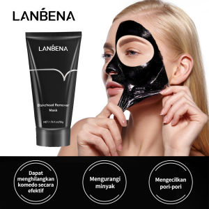 LANBENA Blackhead Remover Mask+Pore Refining Serum Essence Shrink Pores Peel Off Mask Oil Control Firming Moisturizing Black Mask Facial Skin Care 2pcs