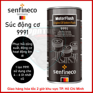 Phụ Gia Súc Động Cơ Senfineco 9991 Engine Oil System Flush 443mL sử dụng cho xe máy Xăng và máy Dầu