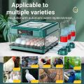 Egg Incubator130 Eggs Fully Automatic Egg Incubator Intelligent Digital Hatcher Brooder with Temperature Control and Auto Turning for Hatching Chicken Duck Goose Quail Birds, Incubators for Farm. 