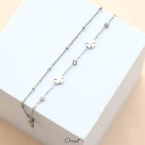Lucky clover 14k bracelet (ข้อมืองานชุบ 14k สแตนเลส โดนแอลกอฮอล์ได้ ไม่ลอก)