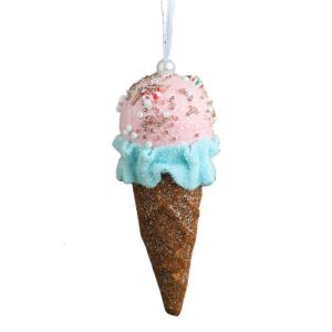 Christmas Tree Hanging Pendant Ice Cream/Cottage/Snowman/Horse Ornament for Holidays Home Decoration Party Supplies