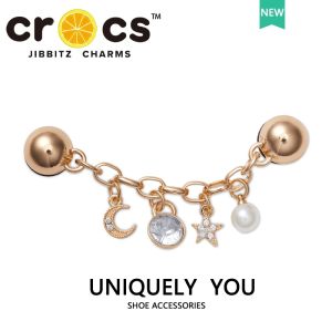 Metal jibbitz cross RAMADAN CHAIN Shoe Buckle Diamond Moon Star CHAIN Shoe Accessories