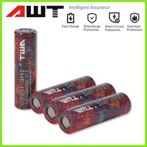 ⊕ 1-2pcs AWT High Capacity 3.7V 18650 3500mah Battery IMR 18650 35A Li-ion Battery 223