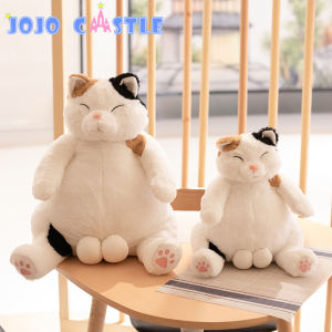 JOJO CASTLE 35/45cm Japanese Kawaii Soft Plush Cat Toys Stuffed Animal Dolls Kids Gift Lovely Fat Cats Pillow Home Decoration