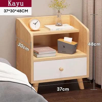 COUNTRY-HOUSE Meja Nakas Bedside Table Lemari Nakas Kayu Meja Nakas Putih Meja Samping Kamar Tidur