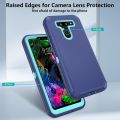 Asuwish Phone Case for LG G8 ThinQ Cell Cover Hybrid Rugged Shockproof Hard Drop Proof Full Body Slim Heavy Duty Mobile Accessories LGG8 Thin Q G 8 LG8 G8thinq LGG8thinq 8G Women Men Blue. 