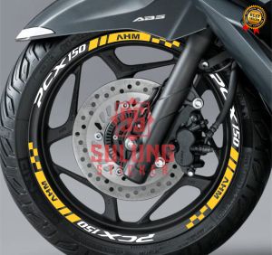 Stiker Lis Velg Motor Honda PCX 150 Variasi Terbaru Cutting Sticker