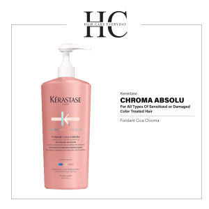 Kerastase Chroma Absolu Fondant Cica Chroma Hair Conditioner 1000ml Repairing anti-porosity conditioner for all types of sensitized or damaged color treated hair.