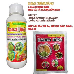 CANXI BO THÁI 500ML và 1 gói kalibo hồng 50g - Chống rụng hoa và trái non chống nứt trái thối trái sượng trái