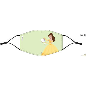 Original Disney x Caely Reusable Face Mask 3 Layer Organic Cotton Washable Face Mask Mickey Minnie Disney Princess Kids Adults Breathable Comfortable