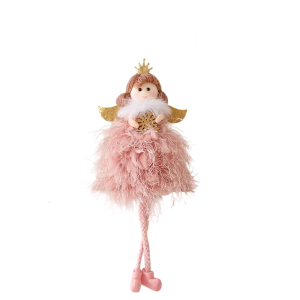 Christmas Fabric Snowflake Princess Decorative Hanging Piece Suitable For Indoor and Outdoor Celebration Display