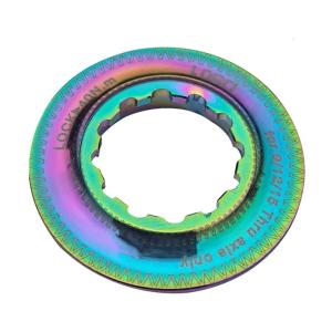 Aluminum Alloys Bike Disc Rotors Lockring Simple Installation Process Fit 9/12/15mm Axles Mountain Bikes