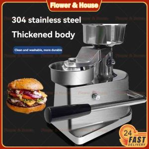 Hamburger Press 100mm Manual Burger Maker Equitment Round Meat Shaping Stainless Steel Machine Forming Burger Patty Maker