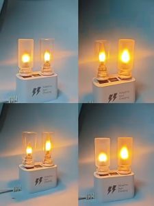 Car Interior Decorative Lamp USB Flame Simulation Light Dynamic Moving Fire Effect Ambiance Light Vehicle Styling Accessories