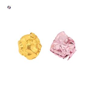 💝💟【Special price】Be Cools กระดาษห่ออลูมิเนียมฟอยล์หลายสี8x8ซม. 100ชิ้นกระดาษห่อขนมช็อกโกแลตบิสกิตด้วยดีบุกของขวัญโลหะ DIY บรรจุภัณฑ์กระดาษฟอยล์