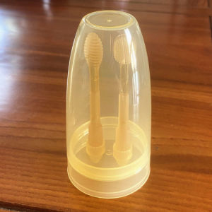 Baby Silicone Toothbrush Set  Baby Oral Cleaner for Infant Soft Brush Tongue Cleaner with Watercup