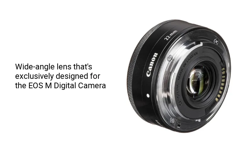 新品級】CANON EF-M 22mm F2 STM フード、レンズガード付 社外品フード付け