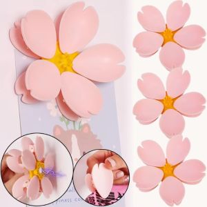 HJKL 4Pcs 3D Sakura ic Clip Moisture-proof 2 in 1 Refrigerator  Multifunctional Creative Food Storage Clip Home Decor