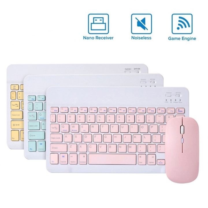 Caracter - Wireless Keyboard and Mouse Rechargeable for Laptop Tablet ...