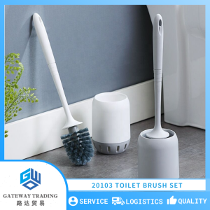 20103 Toilet Brush Bathroom Cleaning Bowl Brush and Holder Set Toilet Brushes Cleaner With Long Handle
