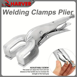 9"Heavy Duty Metal Welding Clamps Pliers 90°Angle Folding Pliers-Adjustable Locking Strong Clamping Welding Clamp Welding Pliers Vise Grip Quick Locking Pliers Heavy Duty U-Clamp U Shape Welding Tools
