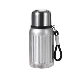 PARKOUR 316 Stainless Steel Mini Thermos Cup 450ml Keep Warm and Cold Dual Drink Thermos Fashionable Leak-proof Insulated Water Bottle for Home