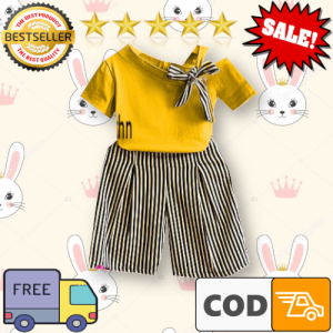 BJ ONLINE-[GRATIS ONGKIR/COD] SETELAN MONICA / BAJU ANAK PEREMPUAN SETELAN & CELANA KULOT 3/4 ANAK KARET KOREA UMUR 1 2 3 4 5 TAHUN MURAH KEKINIAN KOREA TERBARU FASHION BAGUS 2021 / BAJU ANAK CEWEK SABRINA OFF SHOULDER// BAJU PESTA KASUAL LEBARAN ANAK