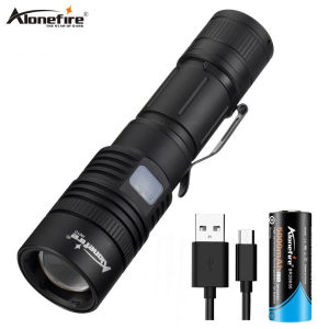 Alonefire H010 strong light flashlight XHP50 LED USB zoom led torch 26650 outdoor camping light