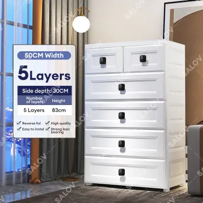 STON Large Drawer Cabinet For Clothes Wardrobes With Wheels Thickened Storage Cabinet Durabox Organizer Storage