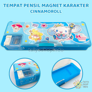 TAIYO Tempat Pensil Magnet Karakter Pencil Case Kuromi Melody Stationery Perlengkapan Sekolah ATK